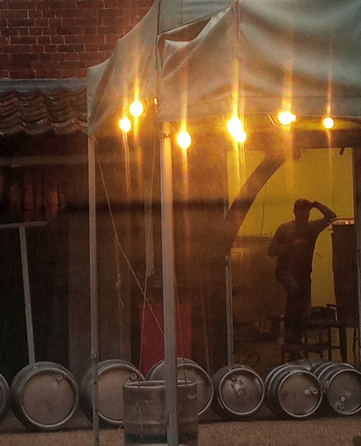A photo of Luke Pawsey, brewer extraordinaire, at the Green Dragon Brewery in Bungay