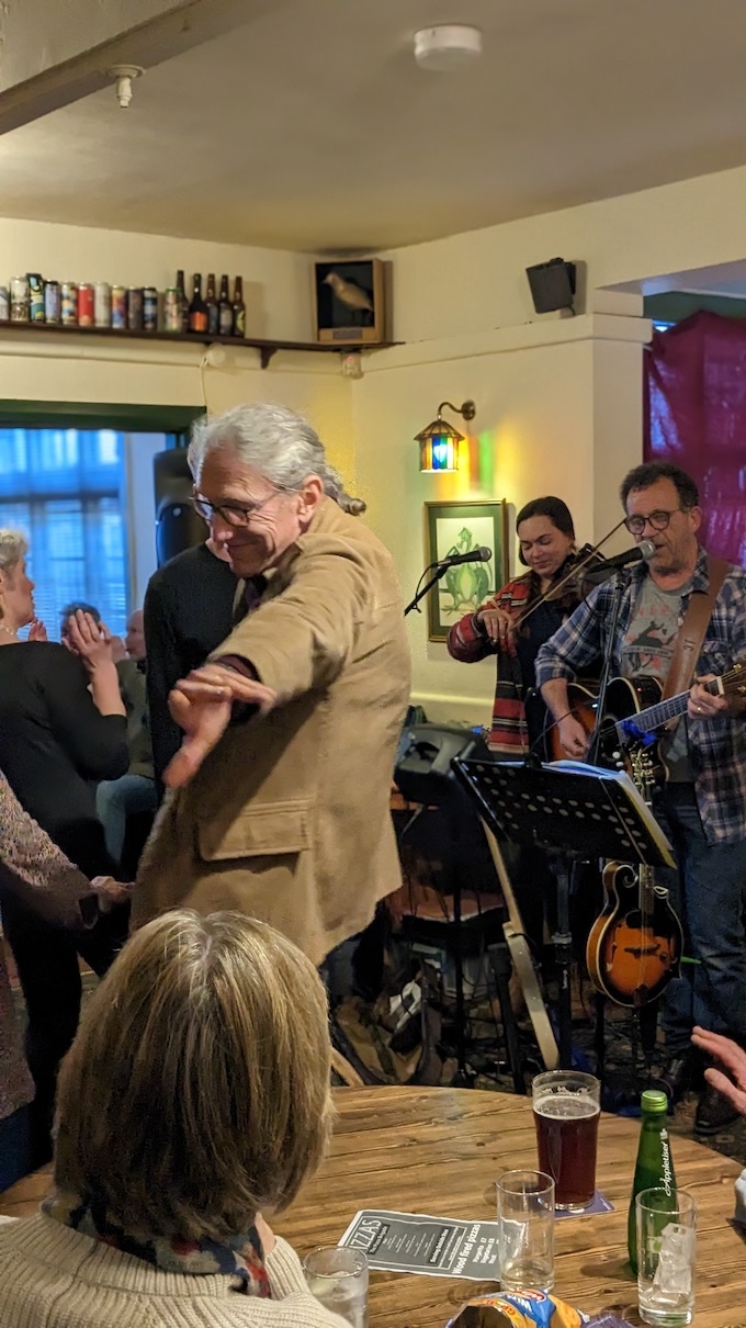 John Casey and JC's Moonshine Band playing at the Green Dragon