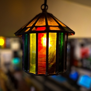 Beautiful Stained glass at the Green Dragon